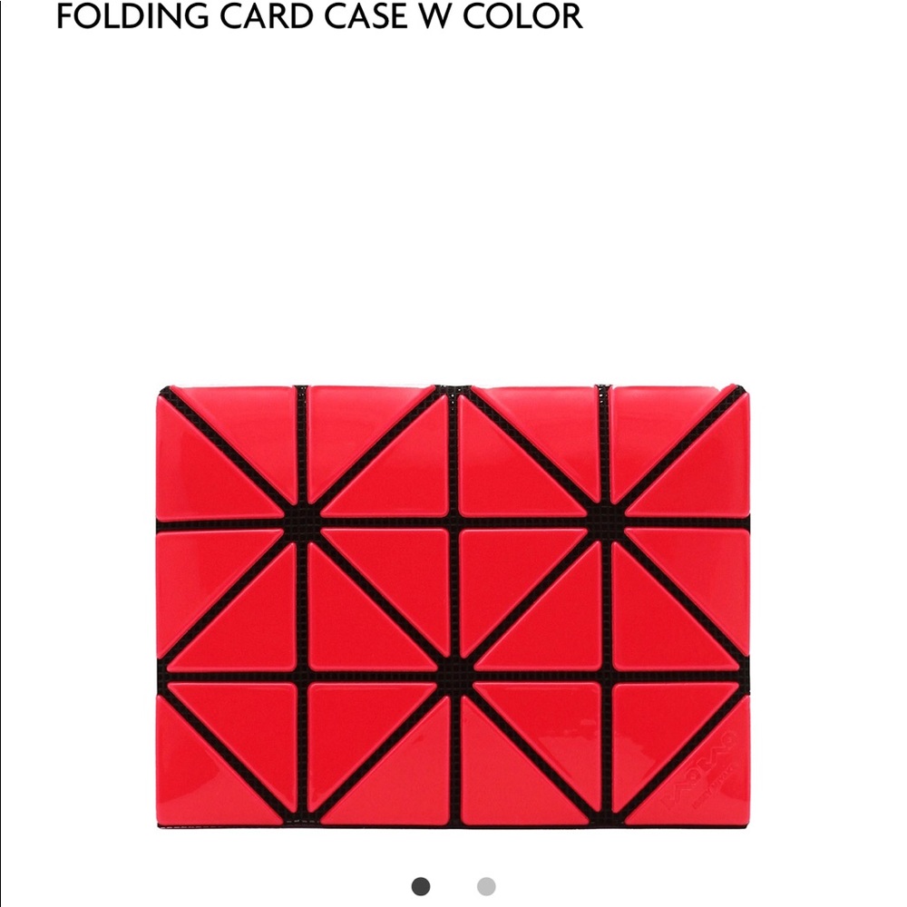 Issey miyake Baobao red wallet